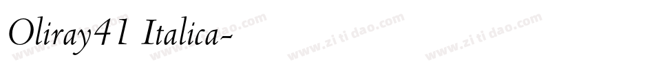 Oliray41 Italica字体转换